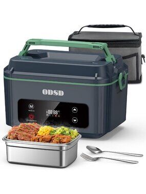 Heated Cordless Electric Lunch Box for Adults - Portable Food Warmer & Meal Prep